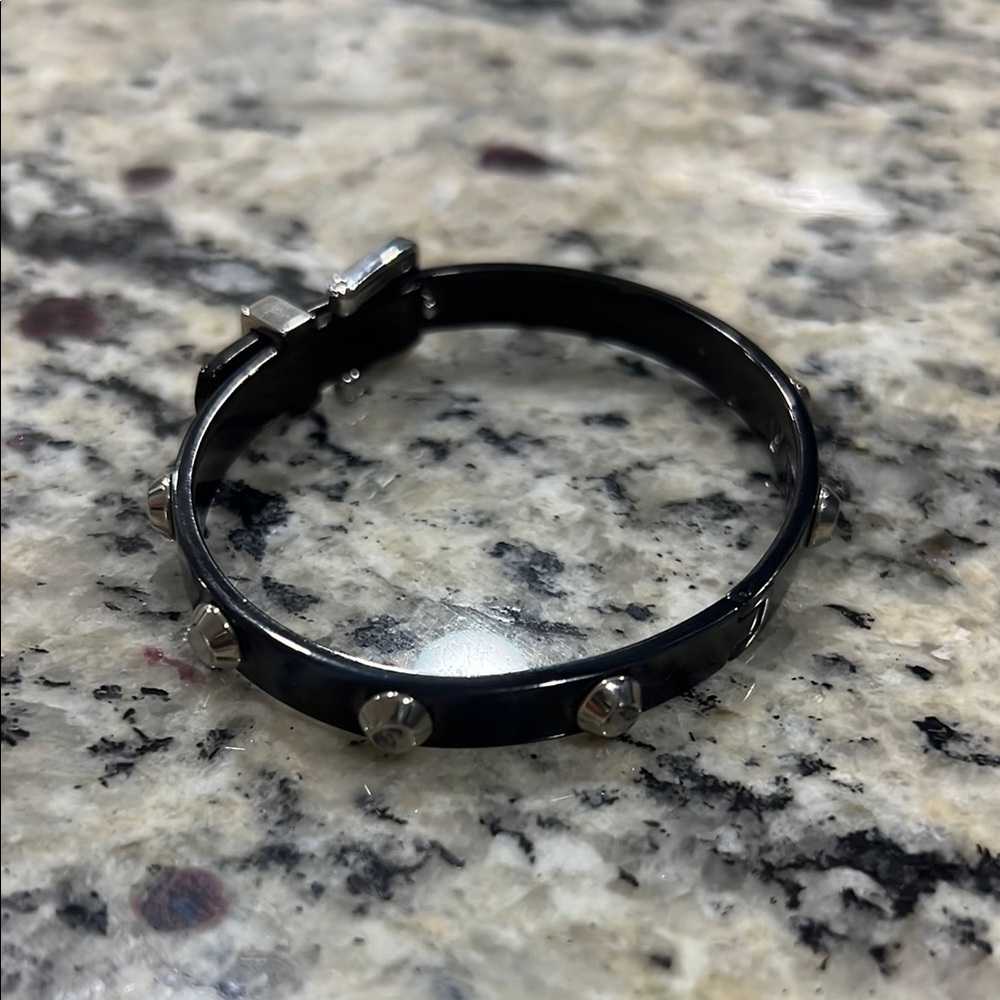 Michael Kors Black and Silver Astor Studded Bracelet - Picture 6 of 11
